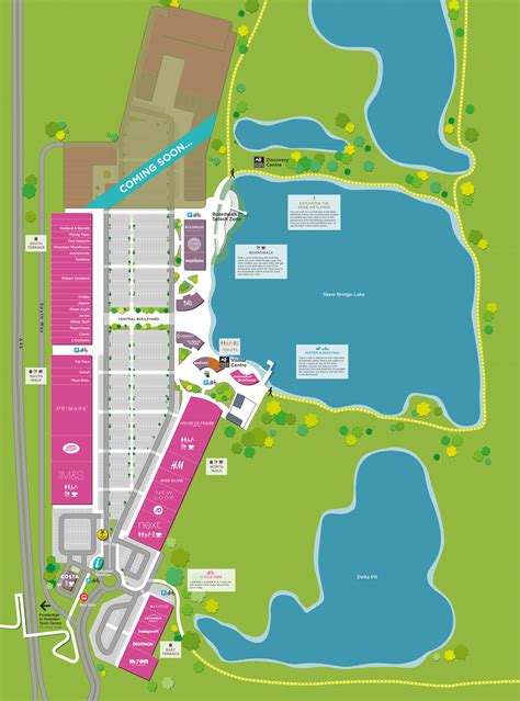 map of rushden lakes.